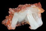 Natural, Red Quartz Crystal Cluster - Morocco #80654-1